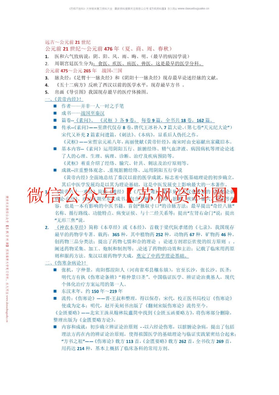 中医医学史